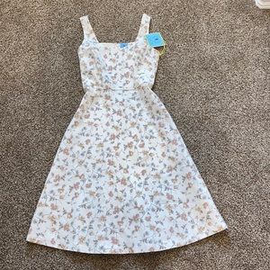 CeCe Floral Denim Dress size 2